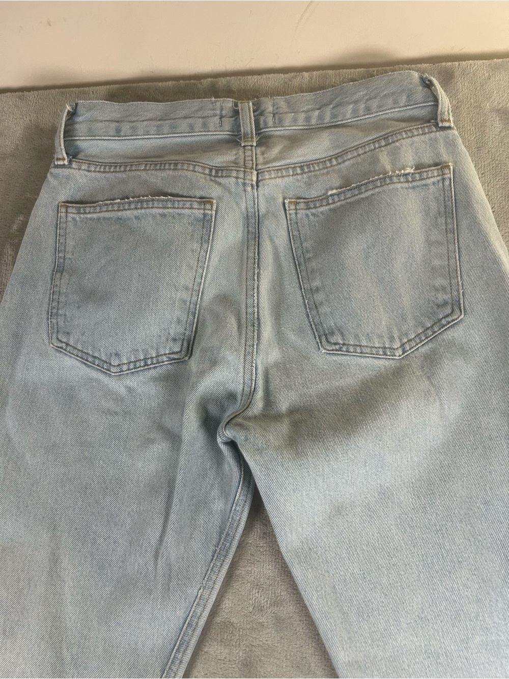 Agolde MIA mid-Rise Light Blue straight leg Denim Jeans - Picture 12 of 14